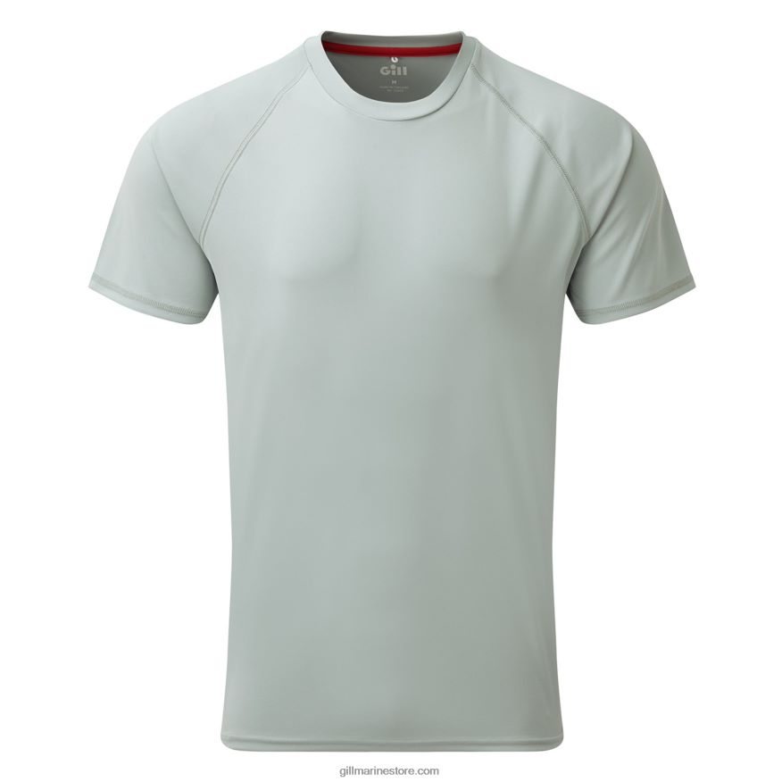Gill Marine t-shirt uv tec pour hommes DDP04L200 gris moyen
