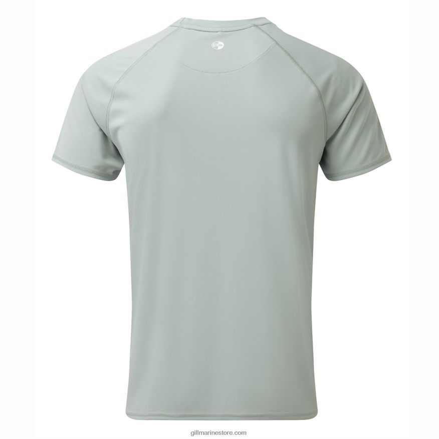 Gill Marine t-shirt uv tec pour hommes DDP04L200 gris moyen