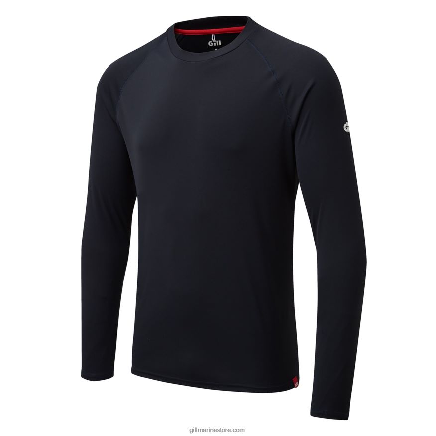 Gill Marine t-shirt uv tec pour hommes - manches longues DDP04L130 marine
